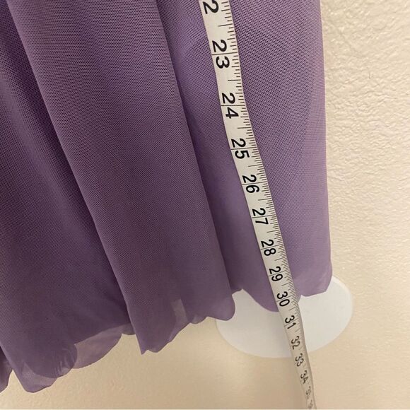 WEISSMAN solo Dance lavender purple Costume lyrical Scallop Hem Dress LA adult - Picture 6 of 12